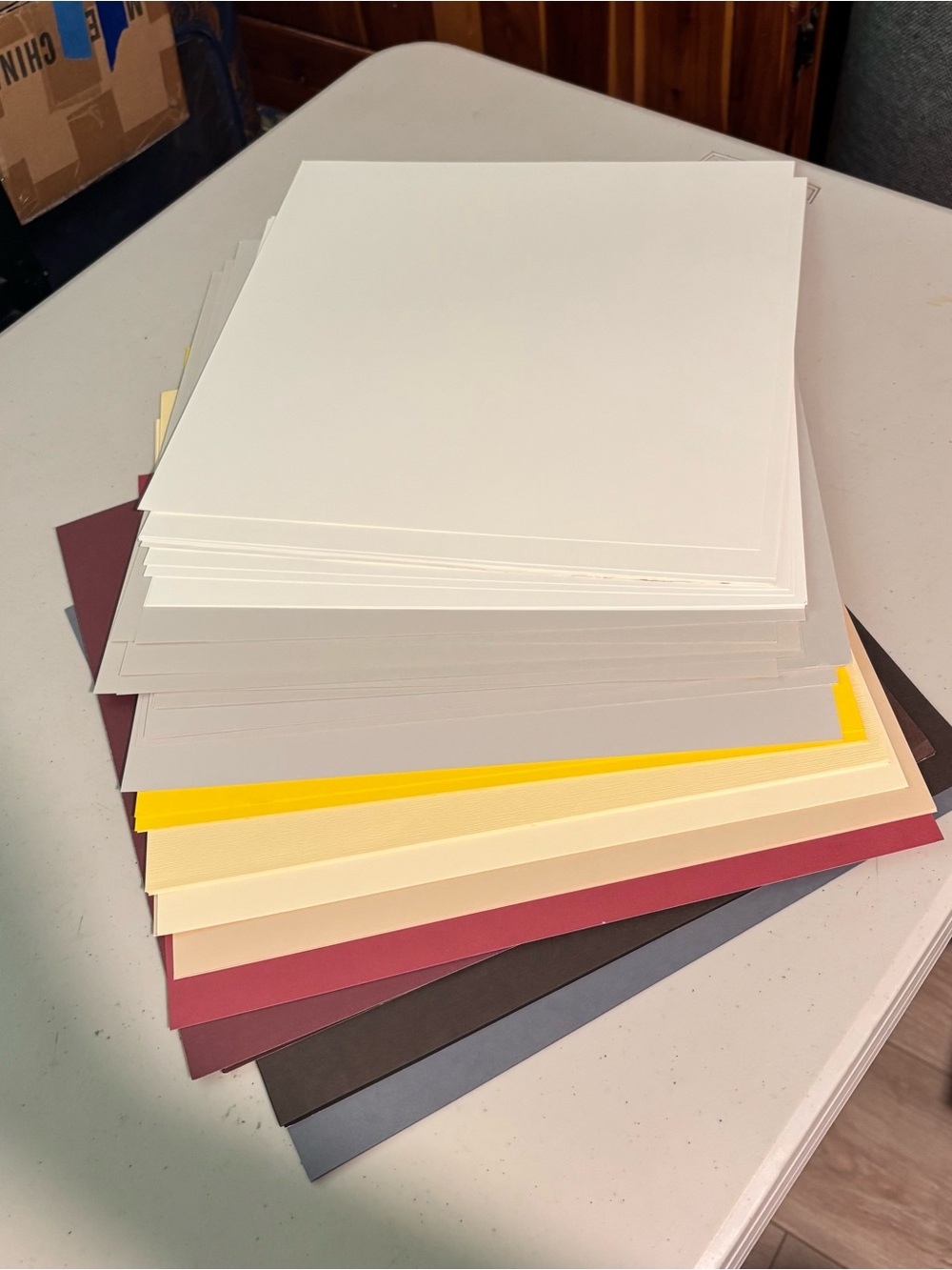 Assorted colored paper &index stock cardstock Pack 40+5free grey white parchment